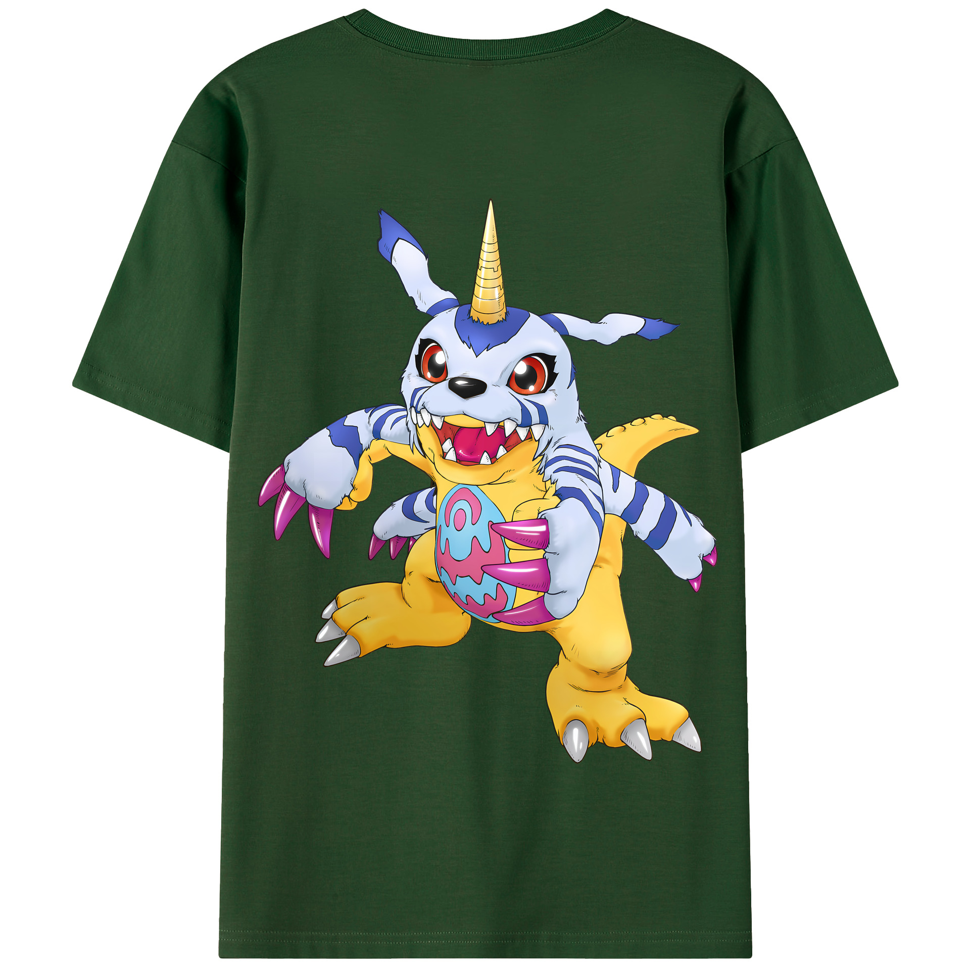 （画像用） Digimon デジタルモンスター/デジモン 綿100％半袖Tシャツ（背面プリント）